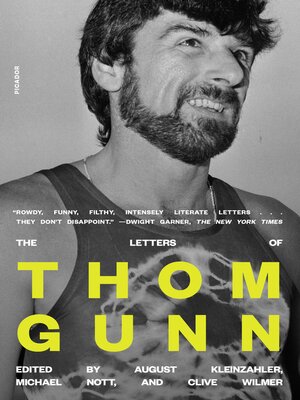 cover image of The Letters of Thom Gunn